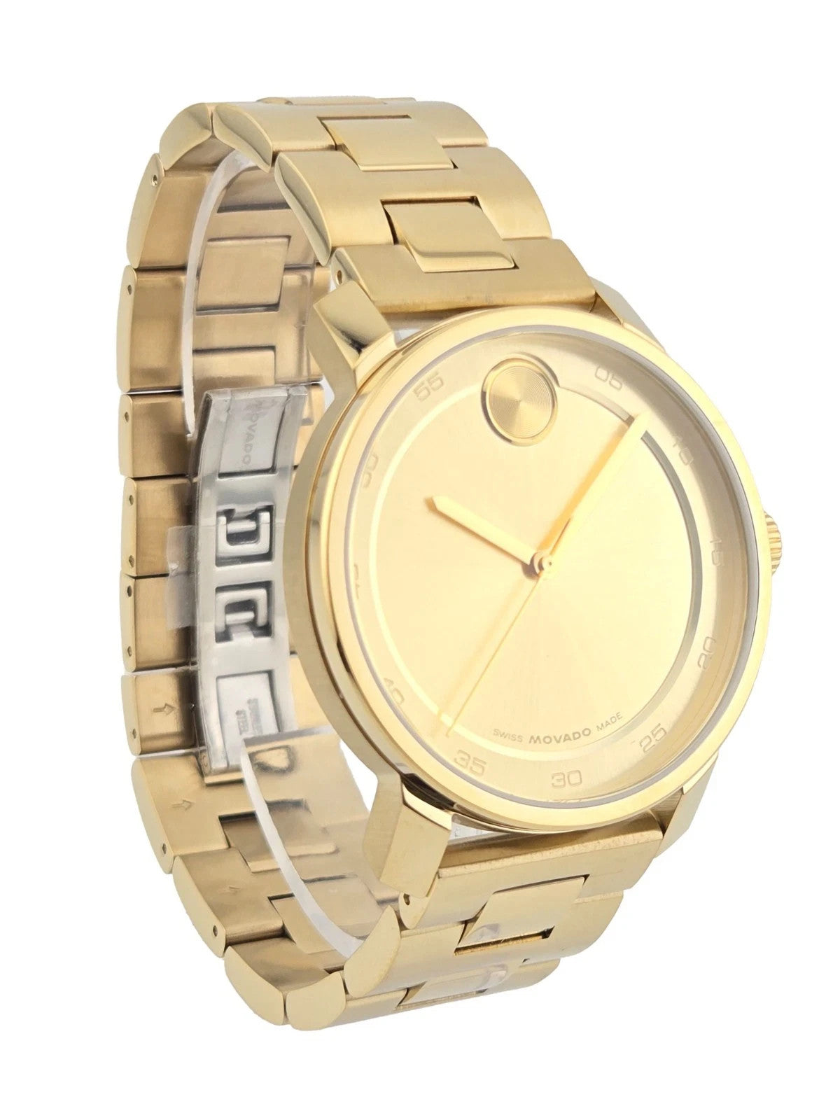 Movado Bold Access Men's Gold Tone Stainless Steel Watch - 3600912 NEW