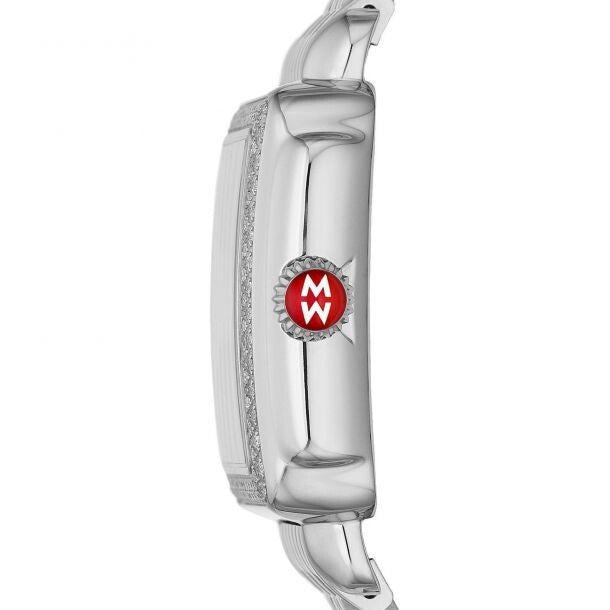 Michele Deco Madison Steel Diamonds With Silver Sunray Diamond Dial Lady Watch - product image