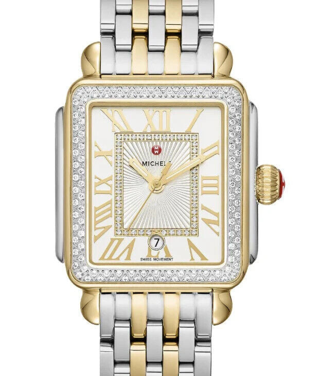 Michele Deco Madison Diamond Two-Tone W/ Diamond Dial Ladies Watch MWW06T000144 - product image