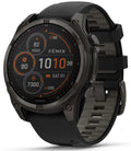 Garmin fenix 8 47 mm Titanium Sapphire Solar Smartwatch Carbon Gray Open Box