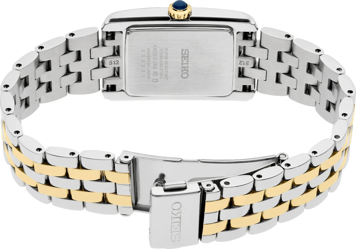 Seiko Essentials Crystals Two Tone Womens Watch SWR093 New