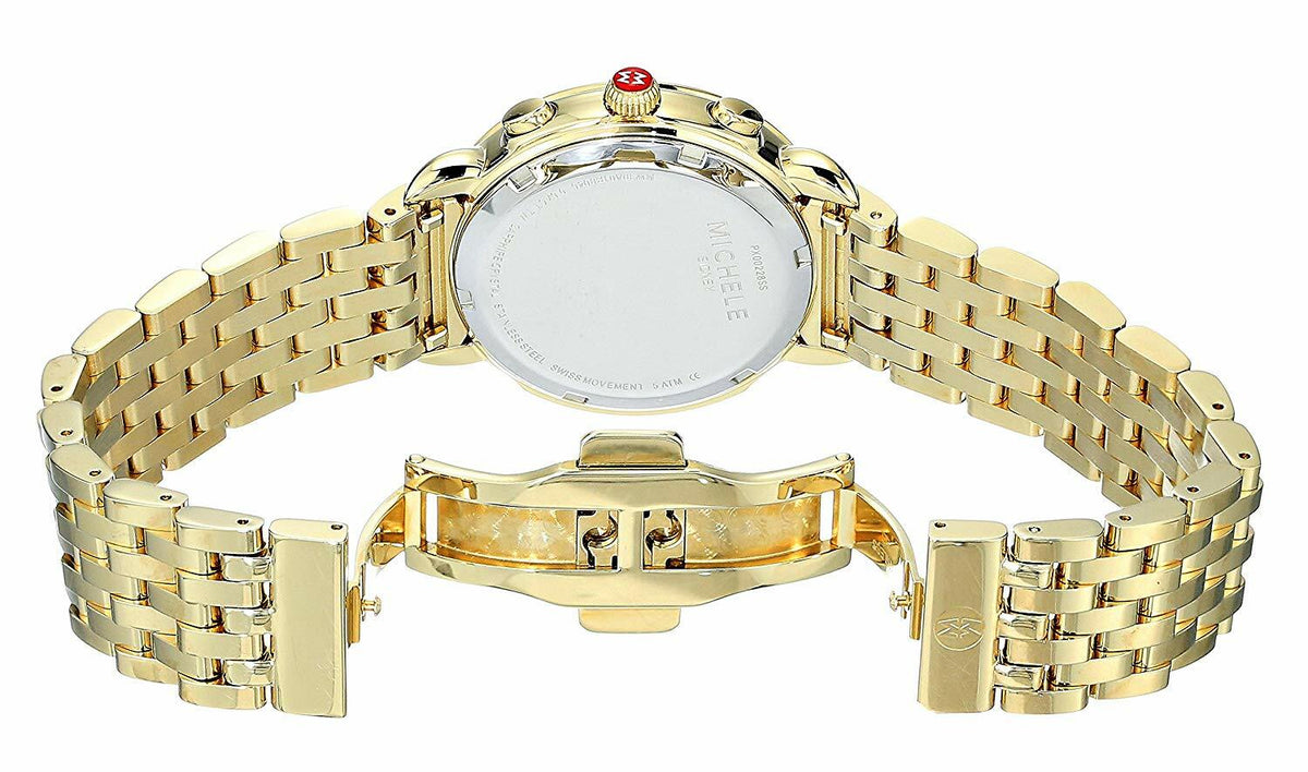 Michele Sidney Gold Diamond With Diamond Dial Ladies Watch MWW30A000008 - product image