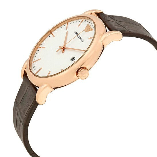 Emporio Armani Watch Luigi AR2502 Men's Light Brown/Tan New in Box