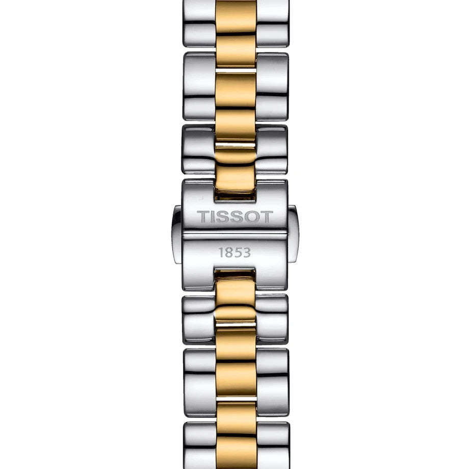 TISSOT T-WAVE T112.210.22.113.00 MOP DIAL PVD GOLD STEEL LADIES WATCH 30MM NEW