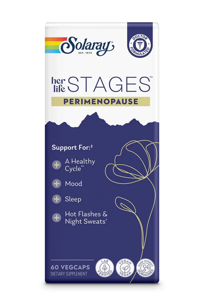 Solaray Her Life Stages Perimenopause (60 Caps) ~EXP: 05/27 3 Packs of 60 -