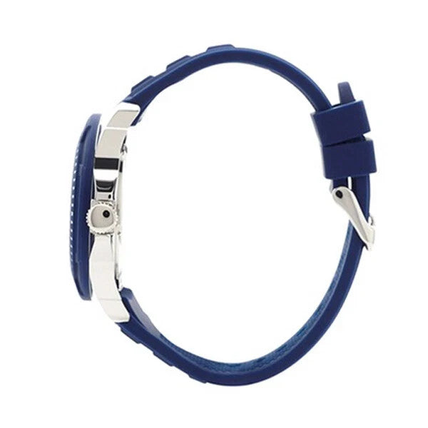 Guess Tread Men's Analog Blue Rubber Strap Multi Dial Quartz W0967G2 Watch