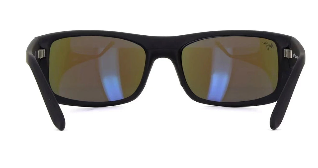 Maui Jim Peahi Black Matte Rubber / Blue Hawaii Polarized Lenses B202-2M NEW
