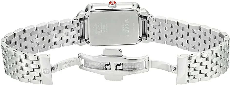 Michele Deco II Mid-Size Diamond Dial Ladies Watch MWW06I000001 New 100% Auth