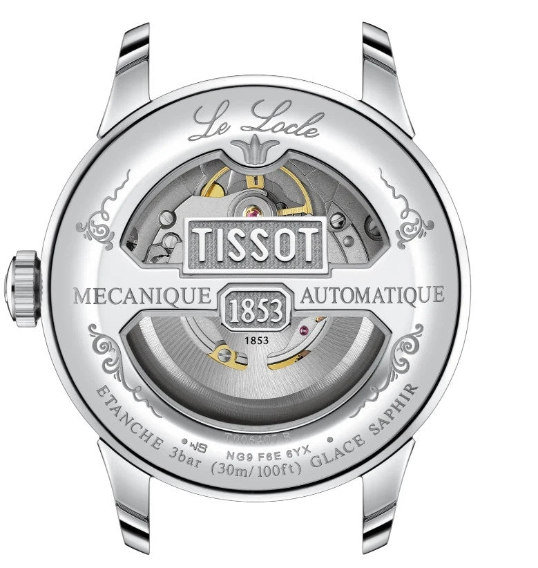 Tissot Le Locle Powermatic 80 T Classic Men's Watch T0064071103300 W/ 2 Bands