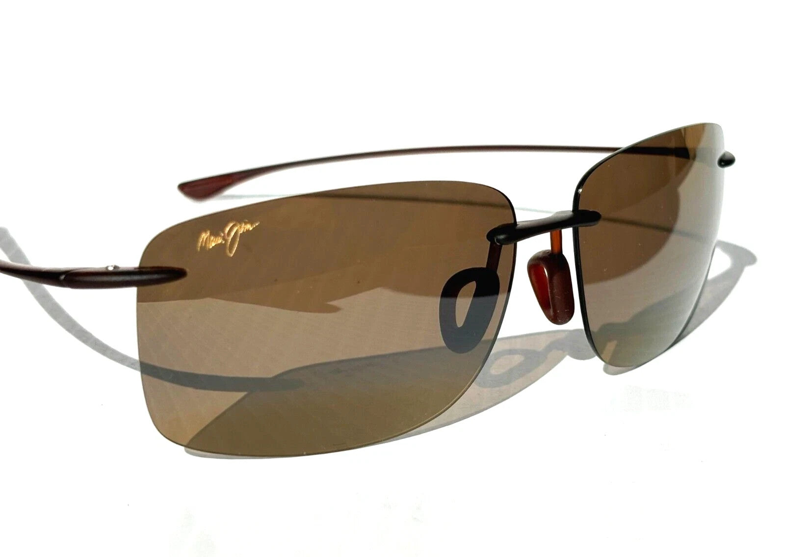 NEW Maui Jim HEMA Matte Rootbeer POLARIZED HCL Bronze  Lens Sunglass H443-26M