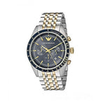 NEW Genuine EMPORIO ARMANI Chronograph Sport Two tone Blue Dial Men Watch AR6088 - product image