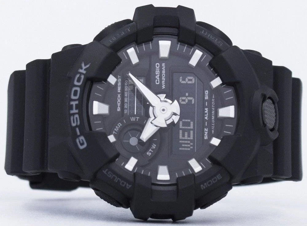 Casio G-SHOCK Illuminator Shock Resist Stopwatch Timer Alarm GA700-1B Mens Watch