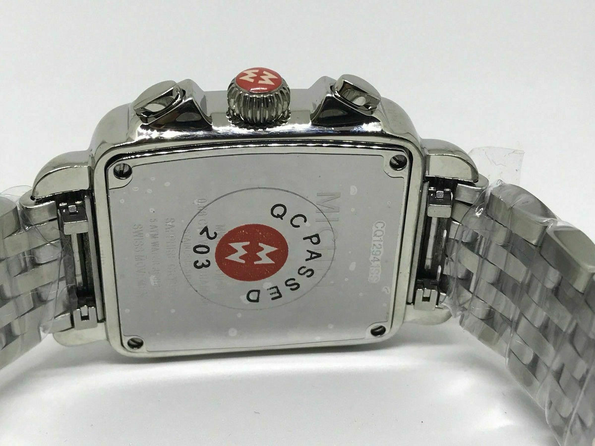 Michele Deco Day Mother of Pearl Dial Diamonds Steel Ladies Watch (MWW06A000775) - product image