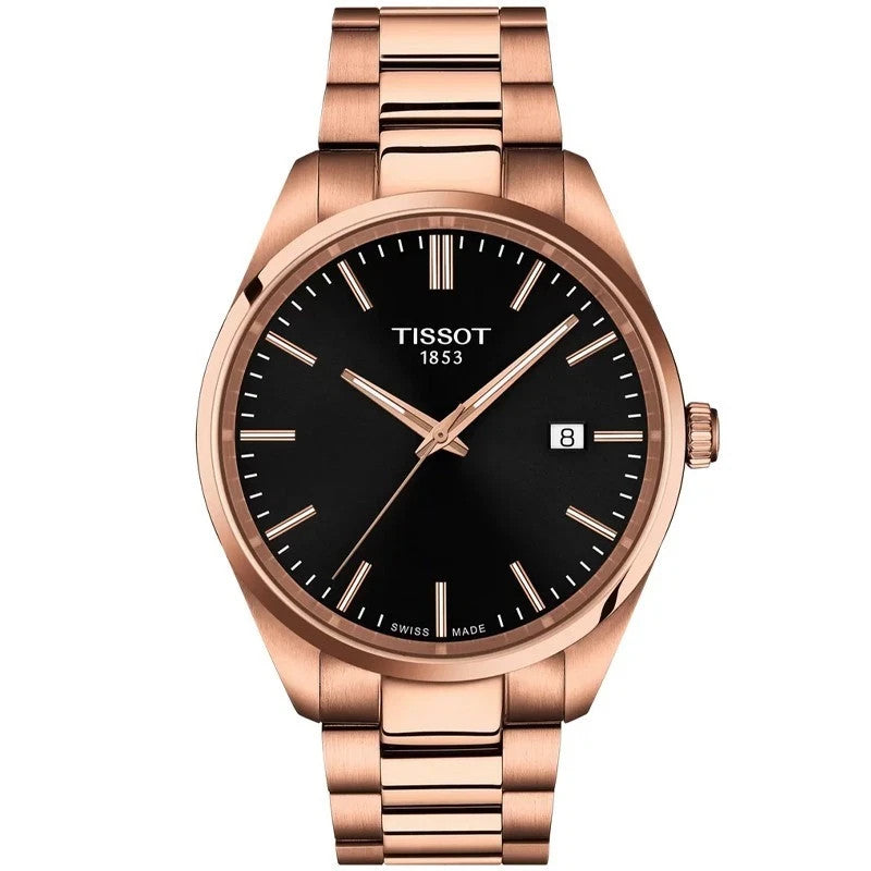 Tissot  PR 100 40mm Black Dial  Stainless Steel Men's Watch T1504103305100 New