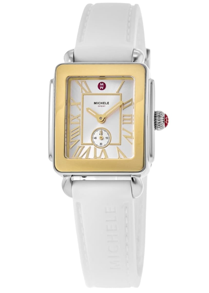 Michele Deco Sport White Dial Silicone Strap Women's Watch MWW06H000007 - product image