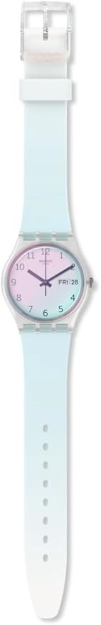 Swatch GE713 Originals Medium (34mm) Ultraciel Watch, Blue-Pink With Day-Date