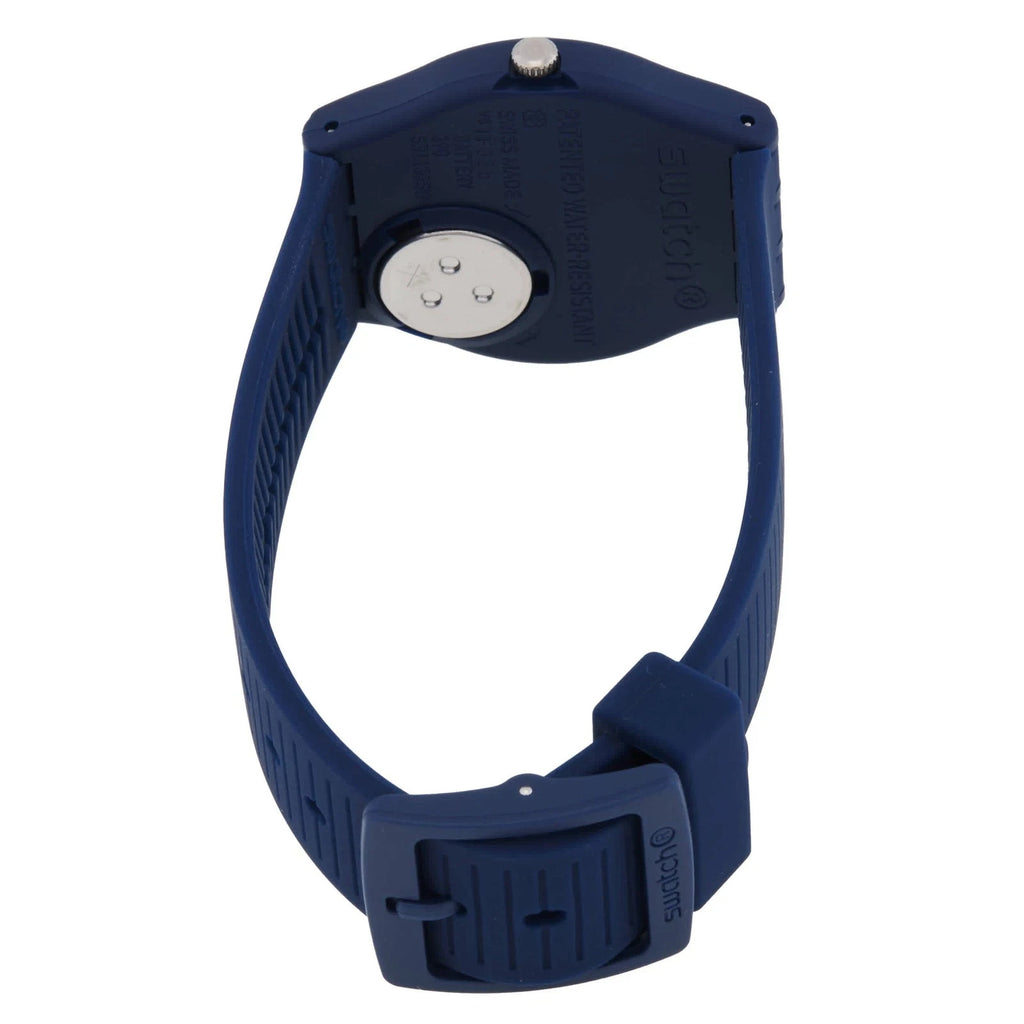 Swatch Trendy Lines At Night Quartz Blue Dial Unisex Watch SO28I700 New