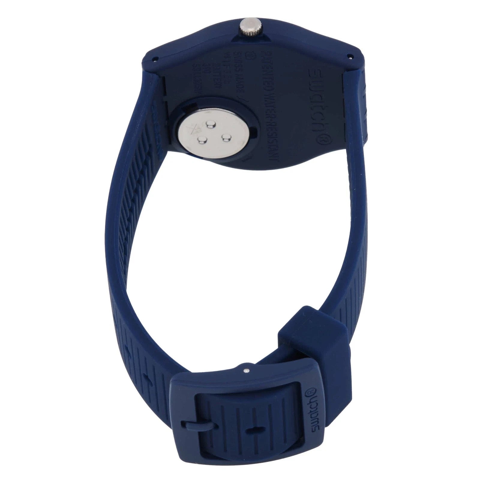 Swatch Trendy Lines At Night Quartz Blue Dial Unisex Watch SO28I700 New
