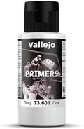 Vallejo Grey Primer 60ml Bottle - Hobby and Model Paint Supply Set of 6 Pack