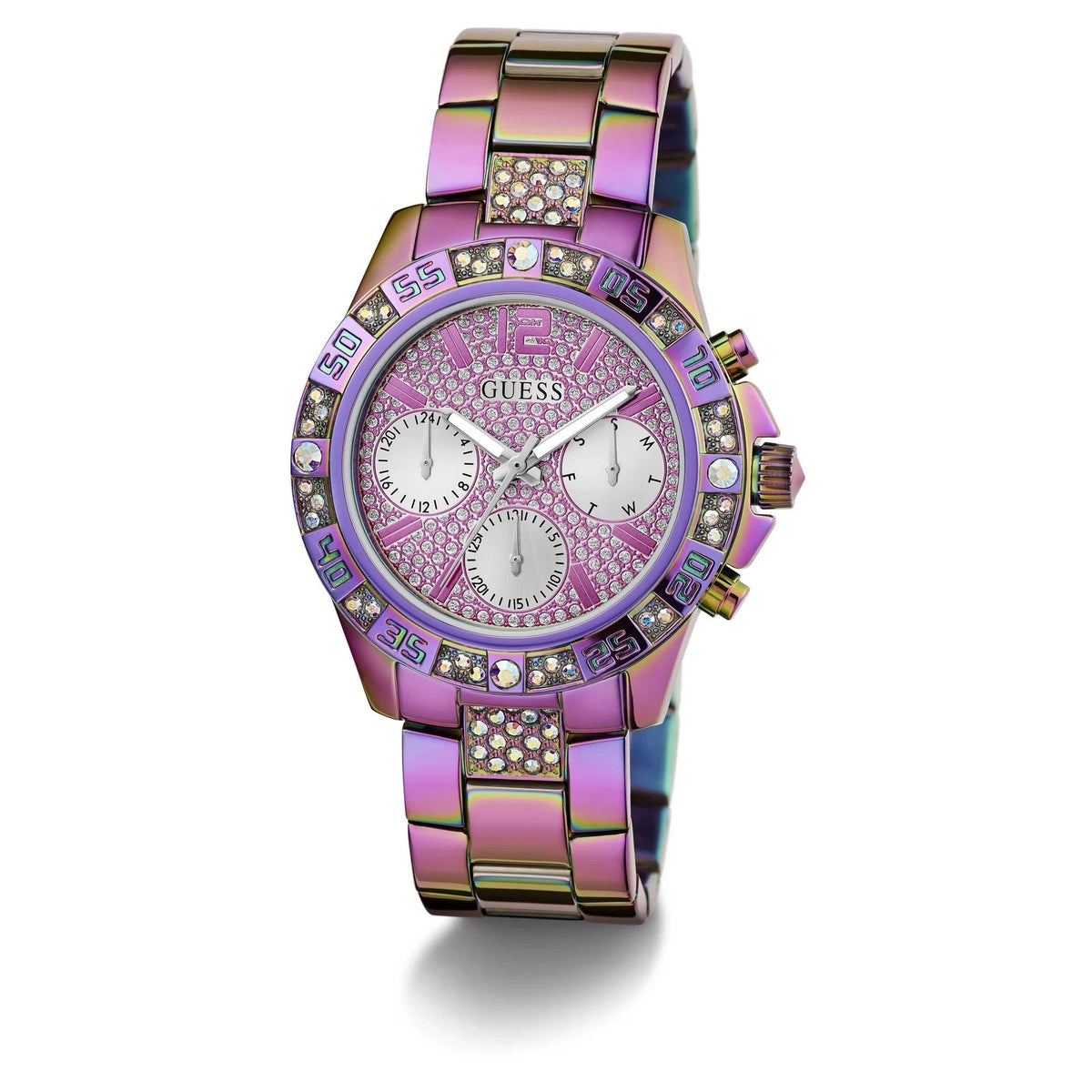 Guess Ladies Watch Wristwatch Majesty GW0771L4 Stainless Steel New In Box