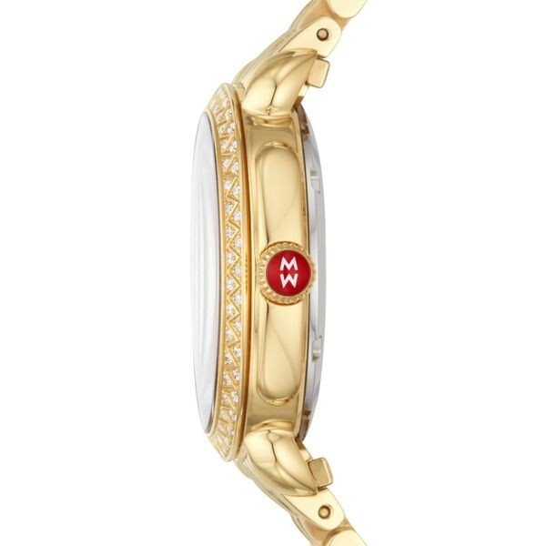 Michele Sidney Classic 18K GoldPlated Diamond M.O.P Diamond Dial Ladies Watch - product image