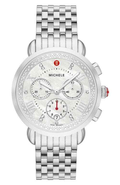 MICHELE Sport Sail Bracelet Watch, 38mm in Stainless at Nordstrom - product image