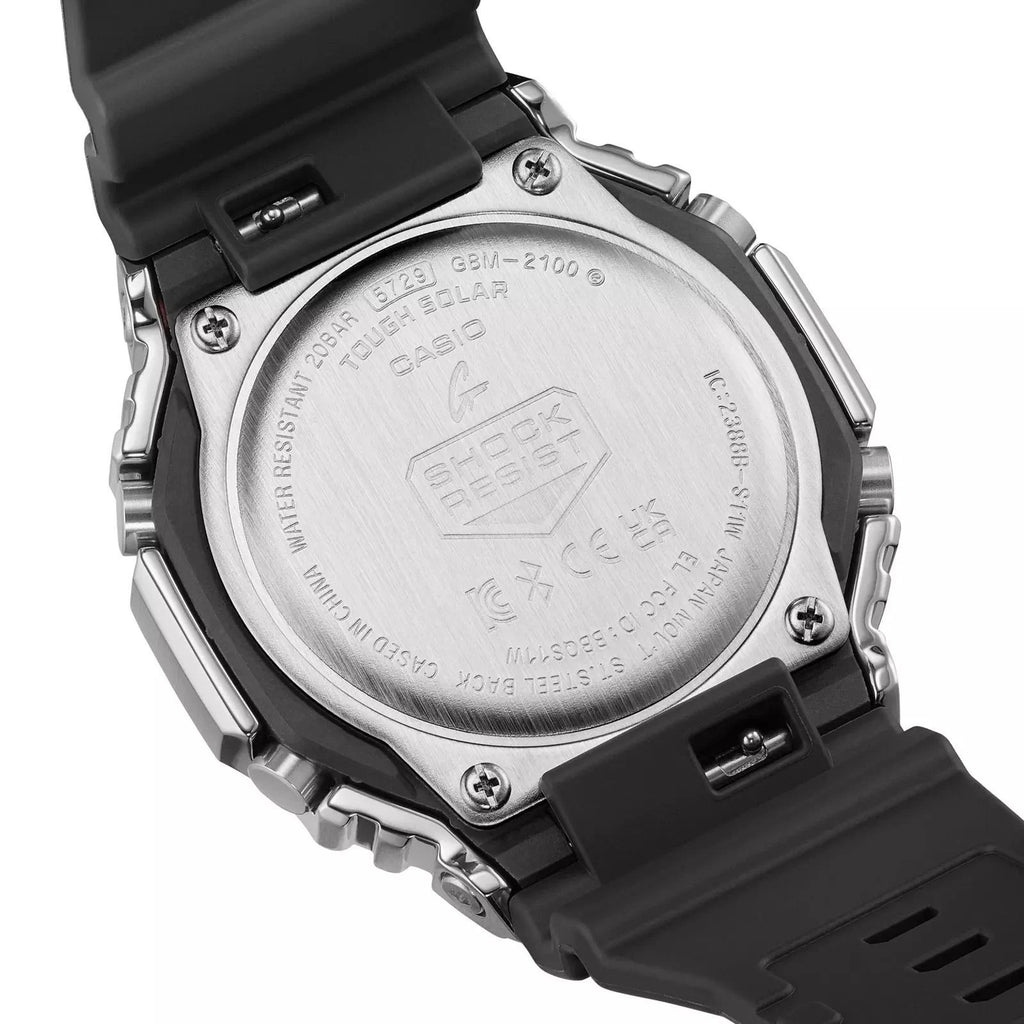Casio G-Shock G-Steel Bluetooth Tough Solar Blue Dial Resin Watch GBM-2100A-1A2