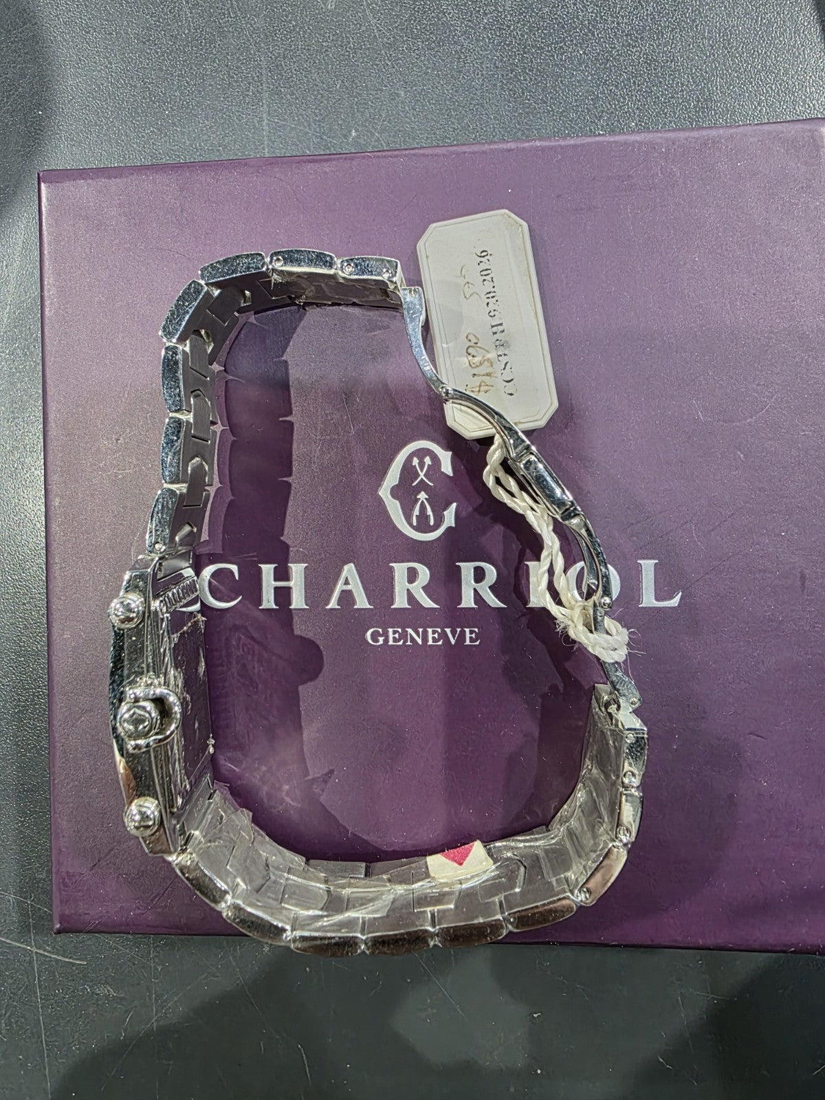 Philippe Charriol Columbus Quartz Watch Stylish Design with Bold Bracelet No Box