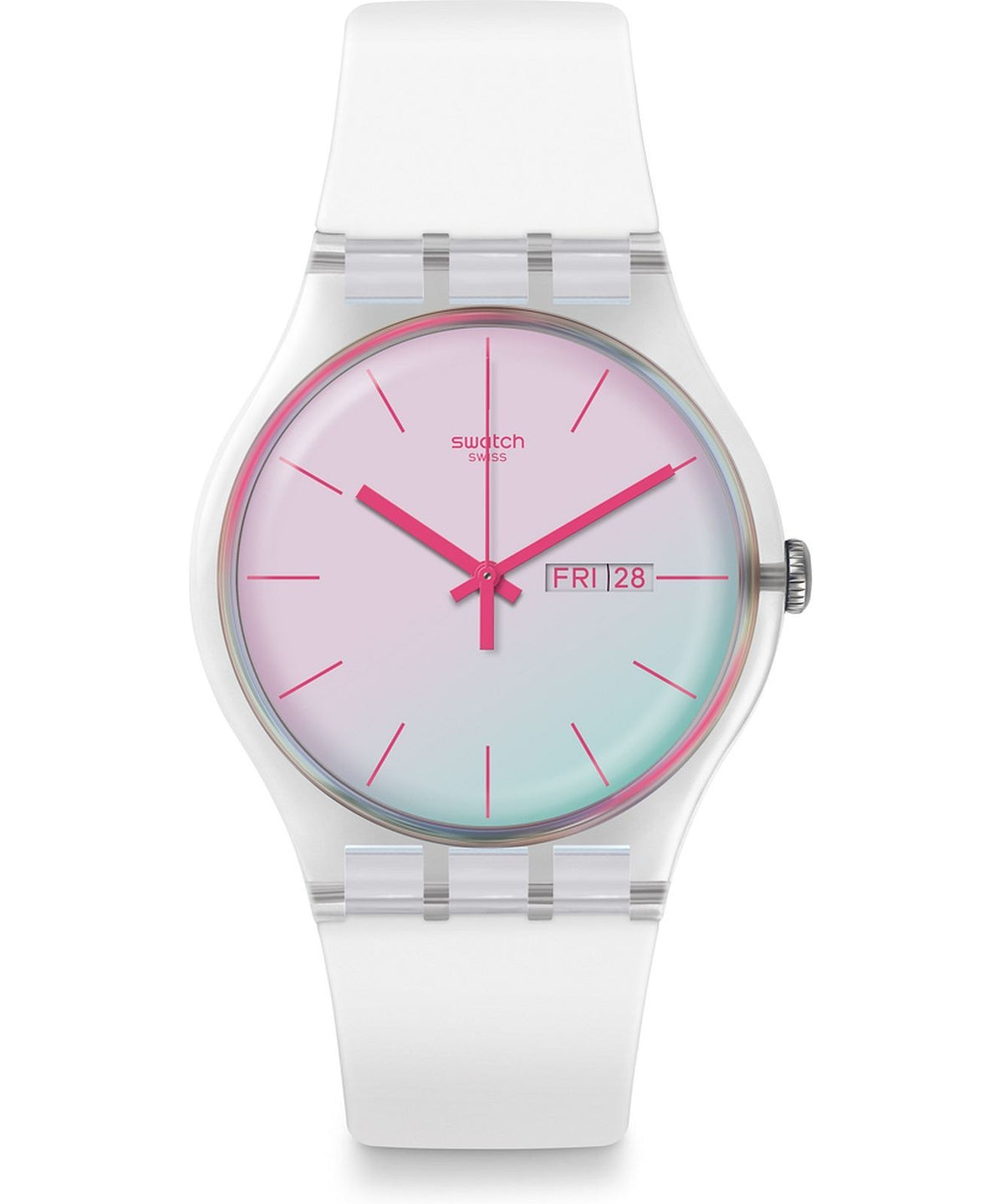 A 2019 Swatch Watch SUOK713 POLAWHITE NEW IN BOX