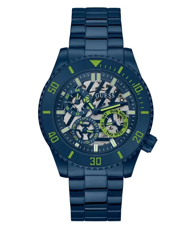 Guess Men's Navy Multi-function Watch GW0488G4 Brand New In Box