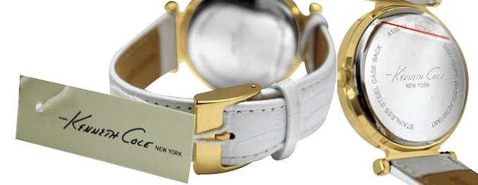 Kenneth Cole Analog Gold Dial Women's Watch KCW2006 New In Box