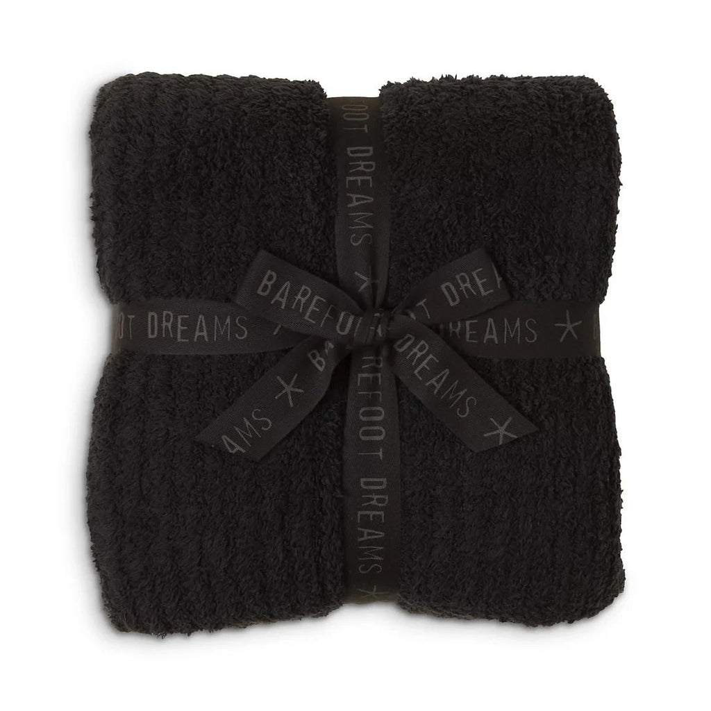 ® CozyChic® Ribbed Throw, Black, 54"x72" New Sealed