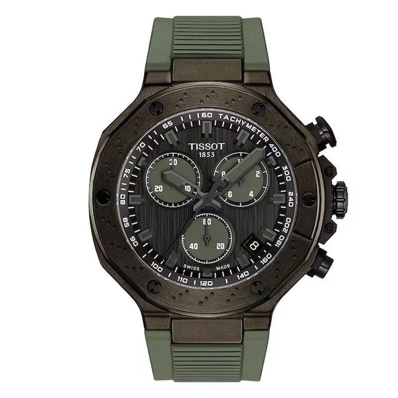 Tissot T-Race Chronograph 45mm Dark Grey Dial Men's Watch T1414173706102