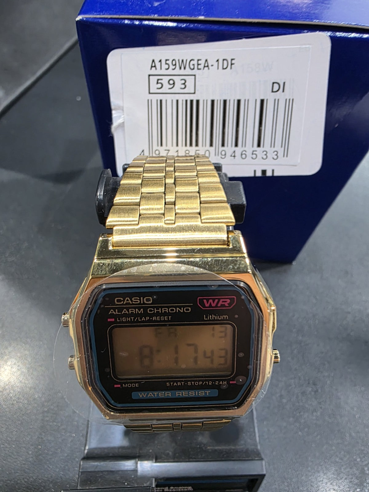 Casio A159WGEA-1DF Vintage Gold Tone Classic Digital Watch Brand New No Box