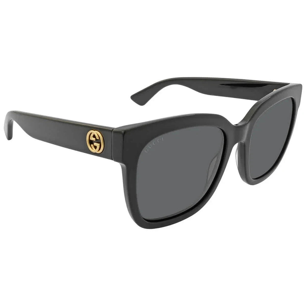 Gucci Grey Square Ladies Sunglasses GG0034SN 001 54 GG0034SN 001 54 AUTHENTIC
