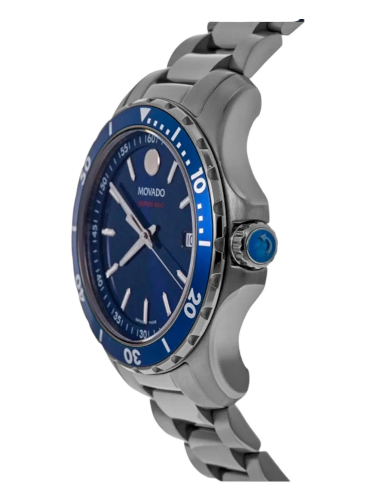 Movado 2600159 Men's Series 800 Blue Dial Quartz Watch 40mm MSRP $1395