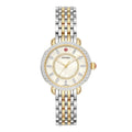 Michele Sidney Classic Two-Tone MOP Diamond Dial Ladies Watch MWW30B000002 New