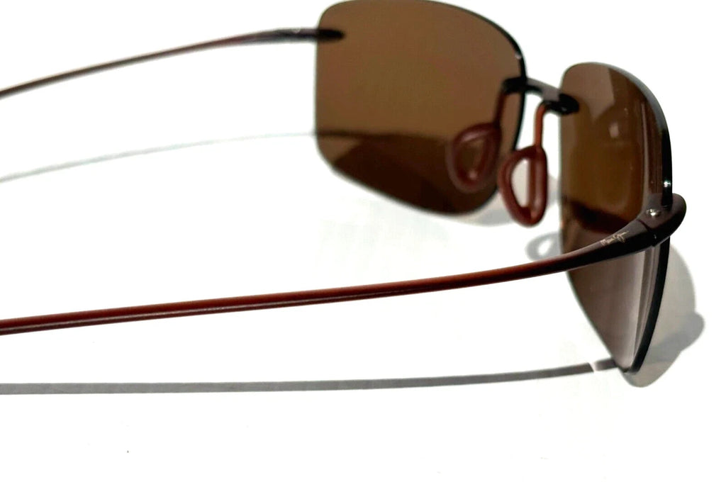 NEW Maui Jim HEMA Matte Rootbeer POLARIZED HCL Bronze  Lens Sunglass H443-26M