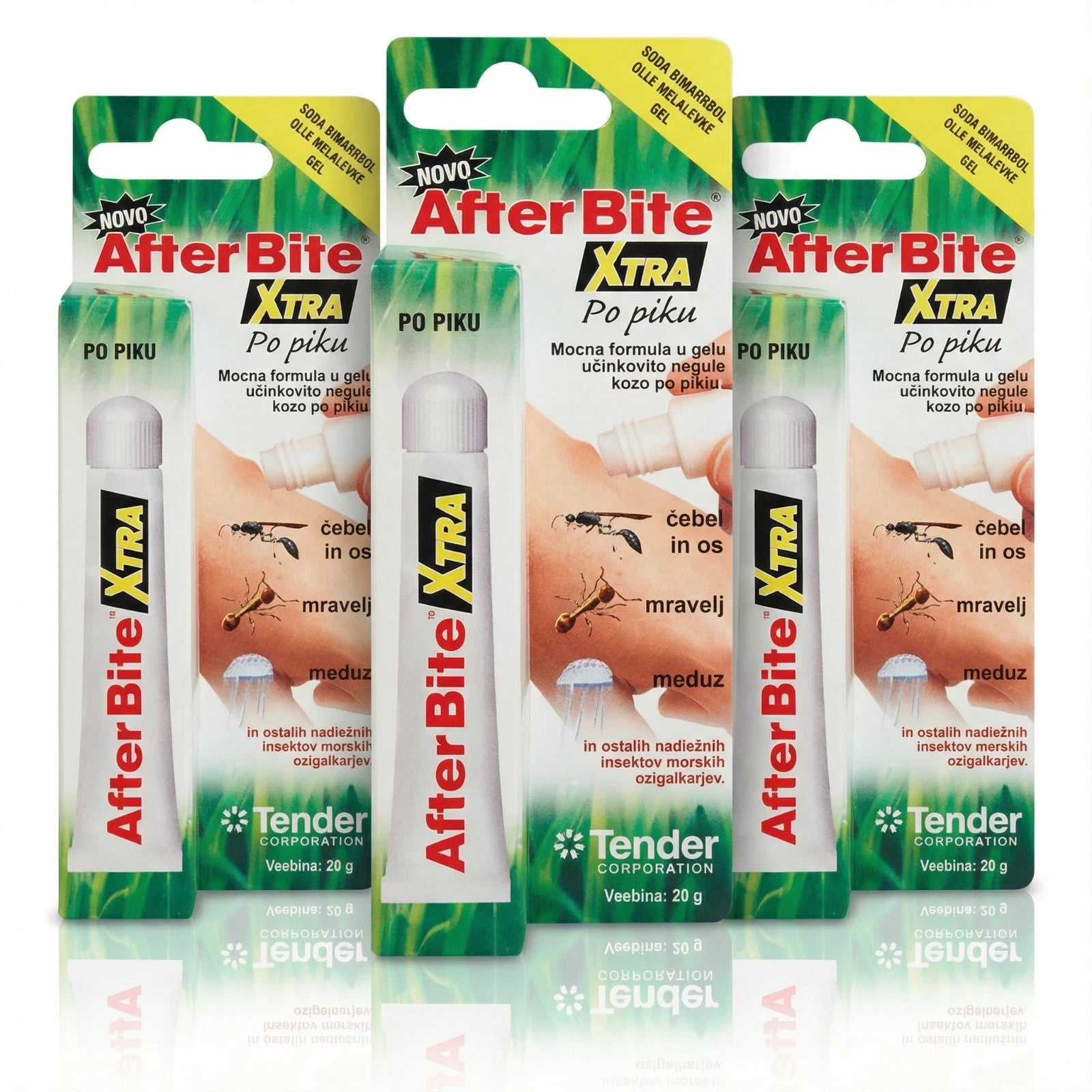 Xtra After Bite Anti-itch Gel Instant Sting Relief 0.7 Oz- 3 Pack EXP 09/26