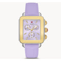 Michele Deco Sport Lavender Dial Silicone Strap Women's Watch MWW06K000061