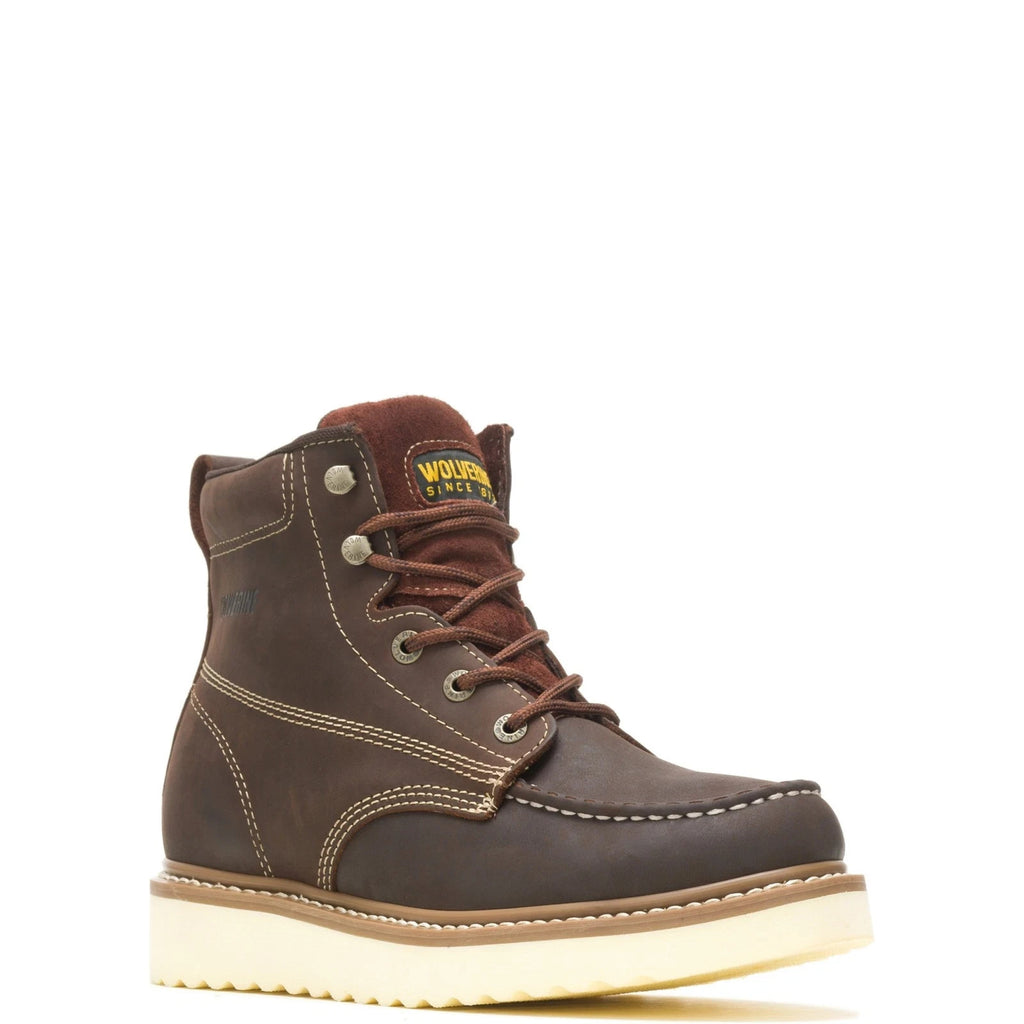 Wolverine Men Loader 6" Wedge Boot Work Shoes Leather Size 10 New In Box
