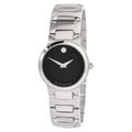 Movado Women's Watch Temo Black Dial Stainless Steel Case Bracelet 0607295