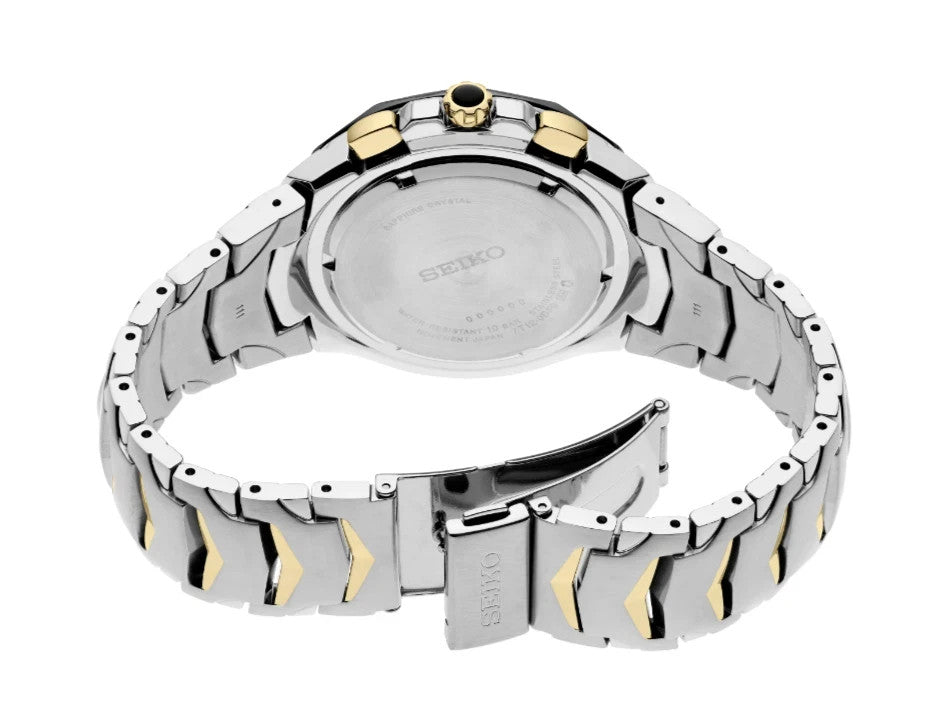 Seiko Coutura Black Dial 45.5 mm Stainless Steel Band Quartz Men's Watch SRWZ26