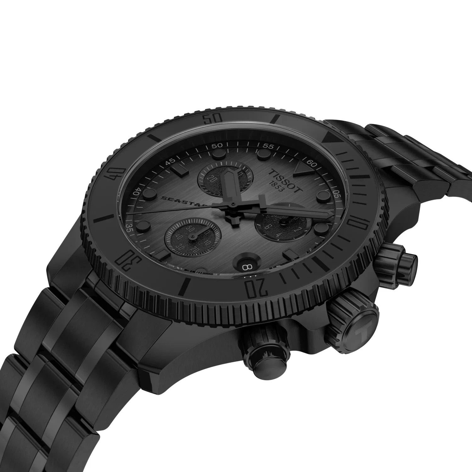 Tissot Seastar 1000 Chronograph 38 MM Quartz Black Dial Watch T120.217.33.061.00
