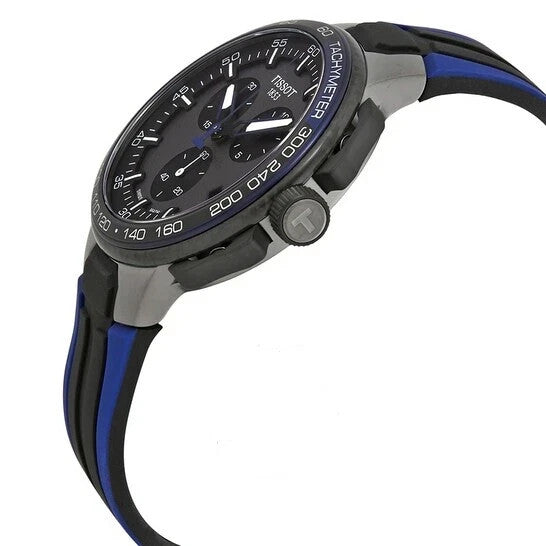 New TISSOT T-RACE CYCLING CHRONOGRAPH Black/Blue Men's Watch T111.417.37.441.06