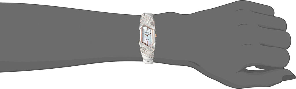 Seiko SUP332 Tressia 26 Diamonds Solar Mother of Pearl Dial Women's Watch