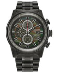 New Citizen Nighthawk Eco-Drive Chronograph Tachymeter 43mm Watch CA0805-53X