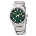 NEW Seiko Essentials SUR601 Green Dial Quartz Men's Stainless Steel Watch