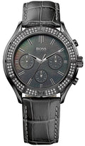 Hugo Boss 1502342 Leather Band Women's Quartz Chronograph Watch New