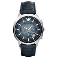 BRAND NEW Emporio Armani Men's AR2473 Dress Blue Leather Watch